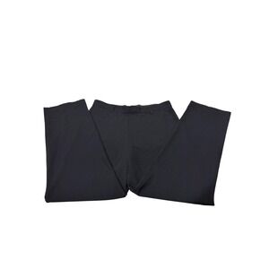 Banana Republic Stretch Dress Pants Mens 34R Black Wool Blend Trousers Flat